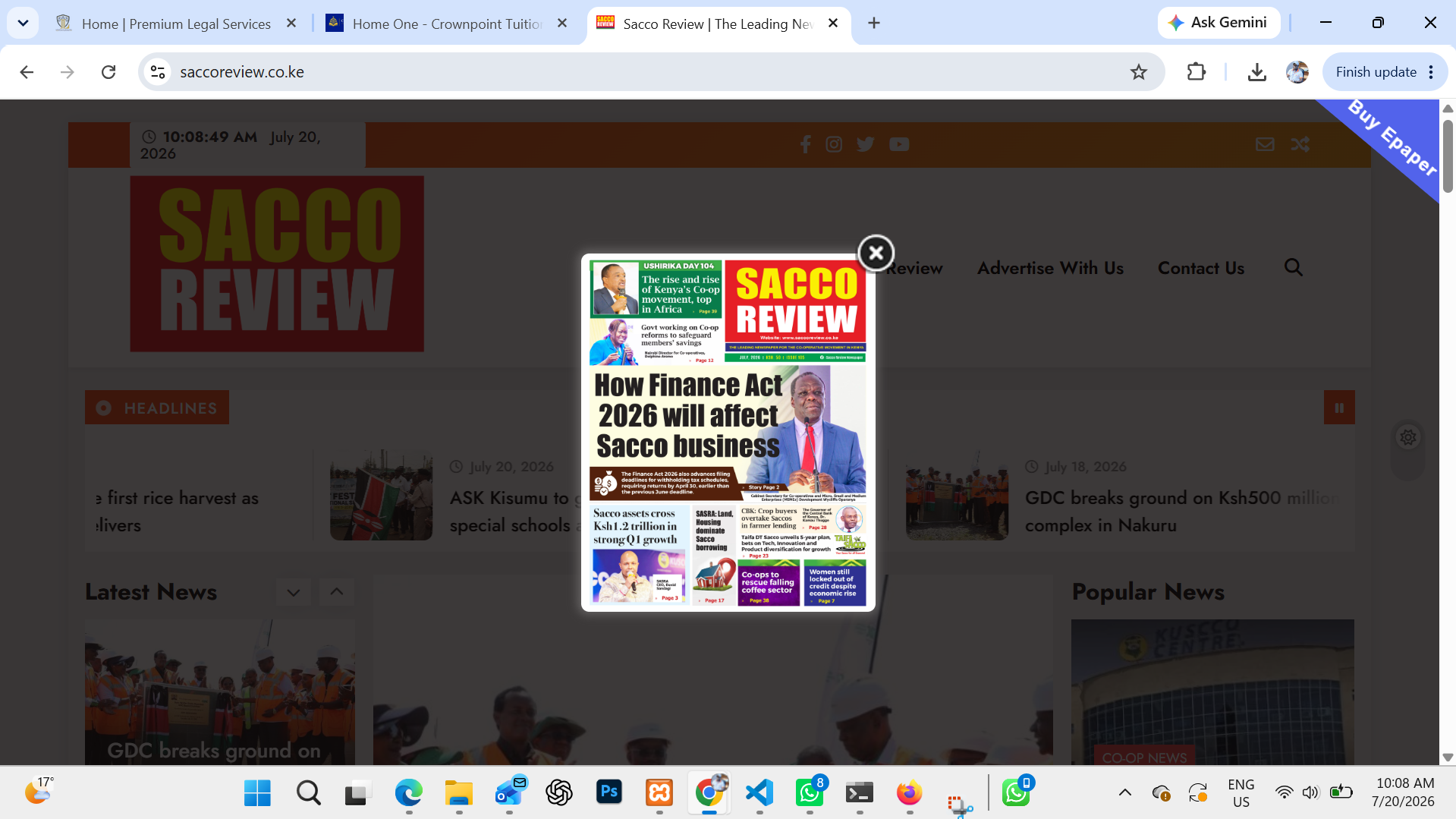 The Sacco Review (News Website)